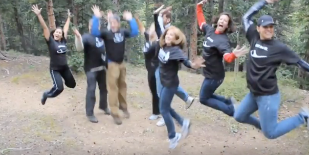 Excited team